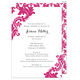 Raspberry Damask Invitations Image 4 of 7